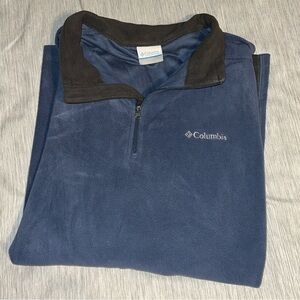 Columbia Men’s 1/4 Zip Fleece Sweater - Blue - Size XXL